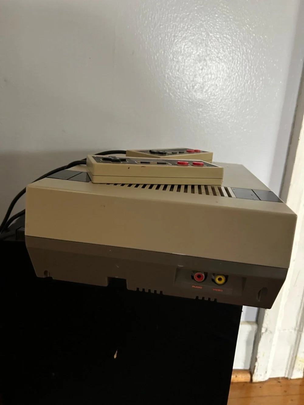 Nintendo NES Console with Cream Case and Red Logo